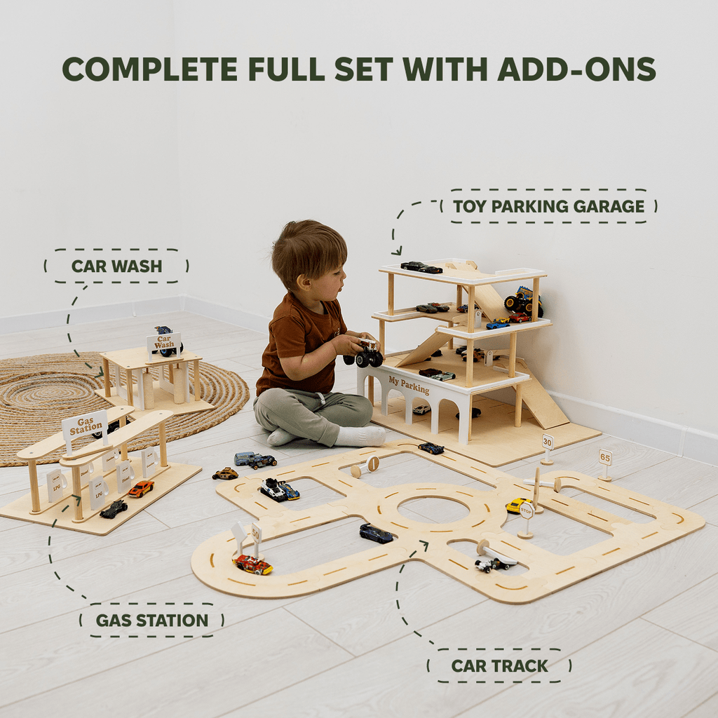 Wooden Car Wash Toy