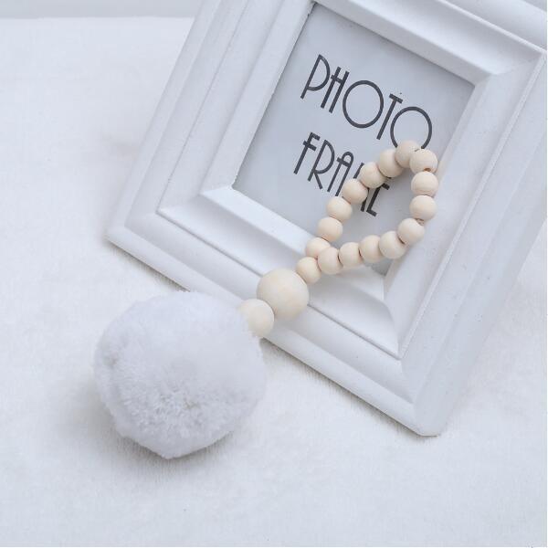 Hanging Nordic Wooden Beads Ornament Double Star Moon Kids Room Decoration Baby Crib Tent Hanging Pendant Wall Decor Photography Props Baby Mobile For Crib Moon and Stars Baby Nursery Ceiling Crib Mobile Kids Room Hanging Decor